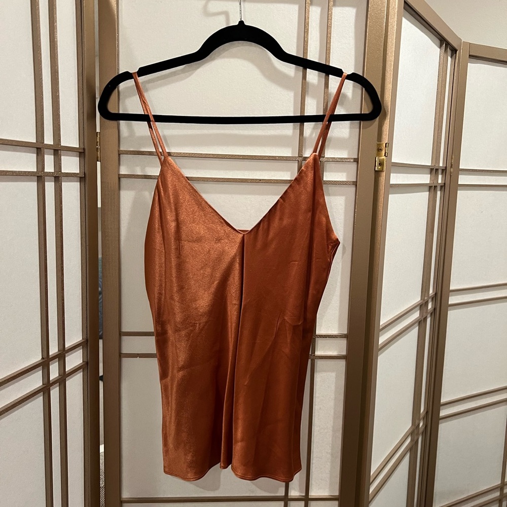Satin V-Neck Camisole! Sz S!